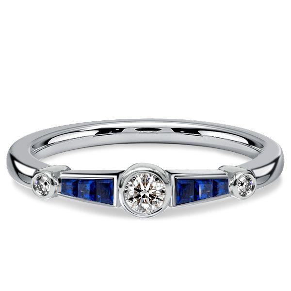 Vintage Bezel Set Wedding Ring for Women - 925 Sterling Silver
