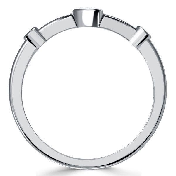 Vintage Bezel Set Wedding Ring for Women - 925 Sterling Silver