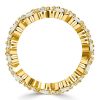 Eternity Wedding Band Multi Cut Posey Ring - Sterling Silver