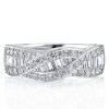 Infinity Twist Wedding Band - 925 Sterling Silver, 2.75 CT. TW.