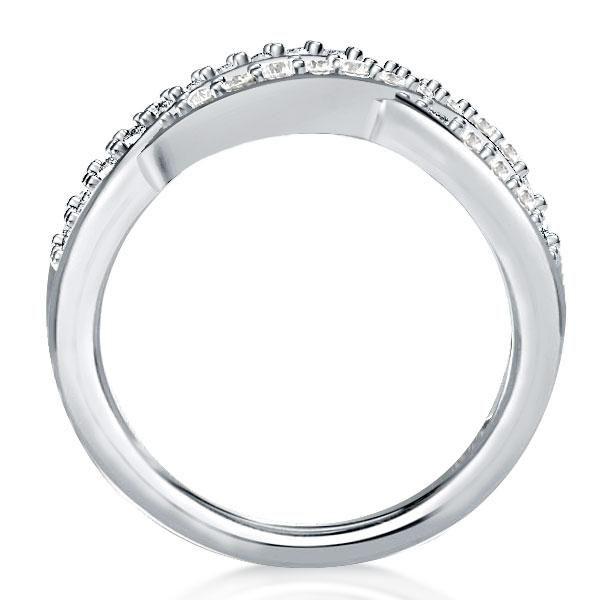 Infinity Twist Wedding Band - 925 Sterling Silver, 2.75 CT. TW.