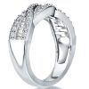 Infinity Twist Wedding Band - 925 Sterling Silver, 2.75 CT. TW.