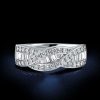 Infinity Twist Wedding Band - 925 Sterling Silver, 2.75 CT. TW.