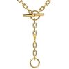 Sterling Silver 3 Ring Chain Lariat Necklace for Women - Adjustable Length