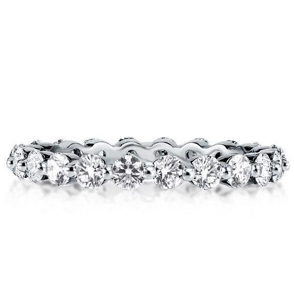 Eternity Created White Sapphire Wedding Band - Sterling Silver