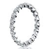 Eternity Created White Sapphire Wedding Band - Sterling Silver