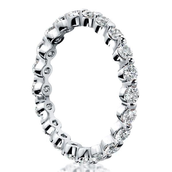 Eternity Created White Sapphire Wedding Band - Sterling Silver