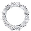 Marquise Cut Cubic Zirconia Eternity Wedding Band in Sterling Silver