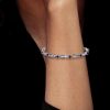 Sterling Silver Blue Sapphire Bracelet - Dainty & Elegant - 6-9 Inches