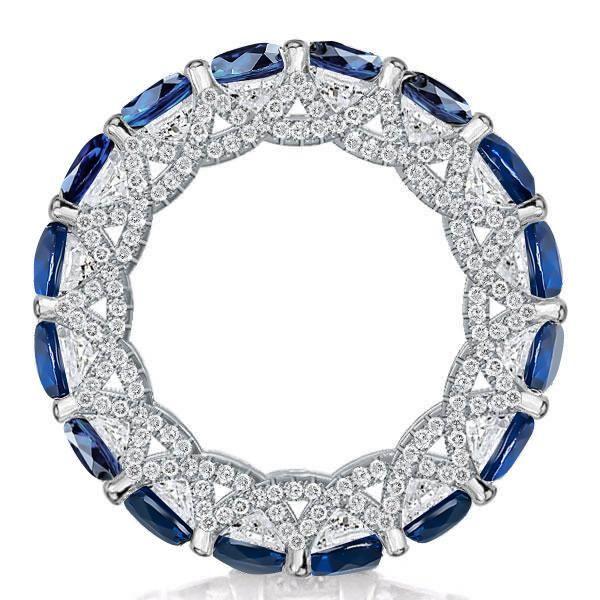 Sterling Silver Round Cut CZ Wedding Band for Women - Eternity Ring