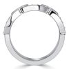 1.03 CT. Blue Topaz Round Cut Wedding Band for Women in Sterling Silver
