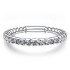 Sterling Silver Rope Design Wedding Band - Eternity Ring - 0.26 CT. TW.