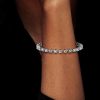Sterling Silver Round Cut White Sapphire Tennis Bracelet | 11.50 CTW
