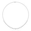 White Sapphire Starstruck Necklace for Women - Sterling Silver