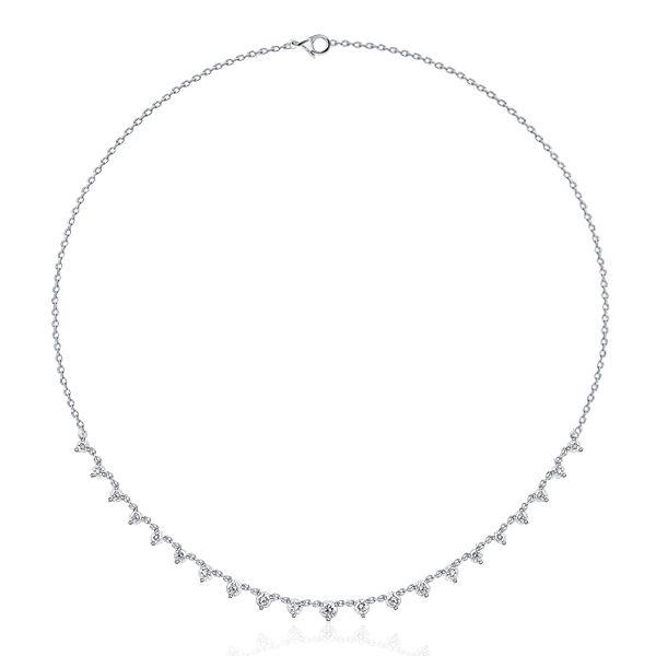 White Sapphire Starstruck Necklace for Women - Sterling Silver