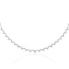 White Sapphire Starstruck Necklace for Women - Sterling Silver