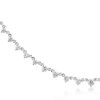 White Sapphire Starstruck Necklace for Women - Sterling Silver