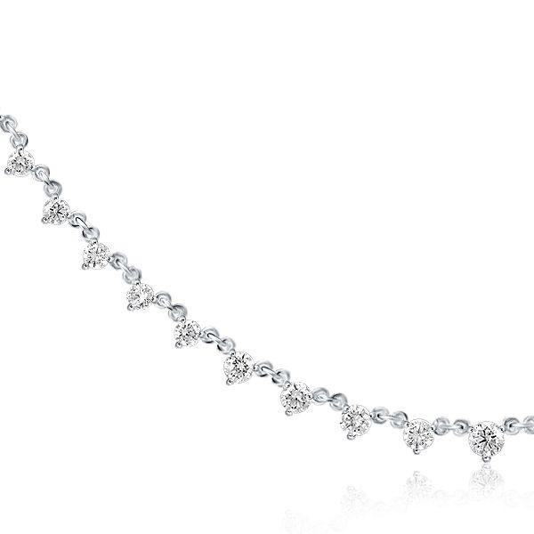 White Sapphire Starstruck Necklace for Women - Sterling Silver