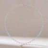 White Sapphire Starstruck Necklace for Women - Sterling Silver