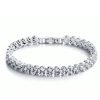 White Sapphire Tennis Bracelet - Sterling Silver, 5.6 CT. TW, 7 Inches