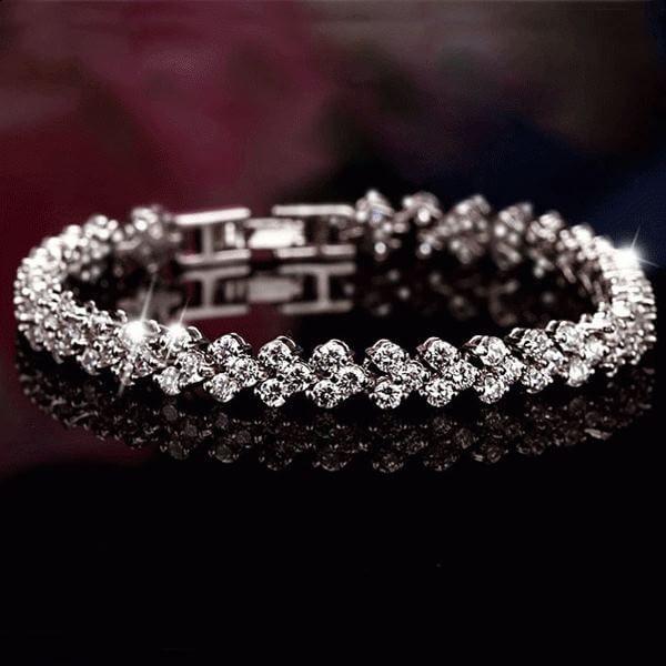 White Sapphire Tennis Bracelet - Sterling Silver, 5.6 CT. TW, 7 Inches