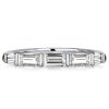 Baguette Diamond Half Eternity Band Ring in Sterling Silver (1.39 CT. TW.)