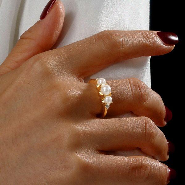 18K Gold Plated Sterling Silver Anniversary Band Ring with Round Cut Stones for Women