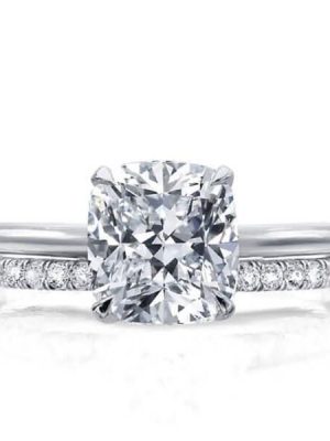 925 Sterling Silver Promise Ring and Engagement Ring Set with 1.88 CT Center Stone