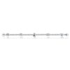 White Sapphire Tennis Bracelet for Women - Sterling Silver (6-9 Inches)