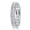 Radiant Eternity Wedding Band in Rhodium Plated 925 Sterling Silver | 4.25MM Wide