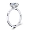 Solitaire Eternity Created White Sapphire 925 Sterling Silver 3-Piece Wedding Set