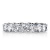 Solitaire Eternity Created White Sapphire 925 Sterling Silver 3-Piece Wedding Set
