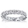 Solitaire Eternity Created White Sapphire 925 Sterling Silver 3-Piece Wedding Set