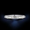 Baguette Bar Set Half Eternity Band - 925 Sterling Silver - 1.39 CT. TW.