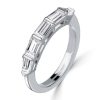 Baguette Bar Set Half Eternity Band - 925 Sterling Silver - 1.39 CT. TW.