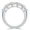 Baguette Bar Set Half Eternity Band - 925 Sterling Silver - 1.39 CT. TW.