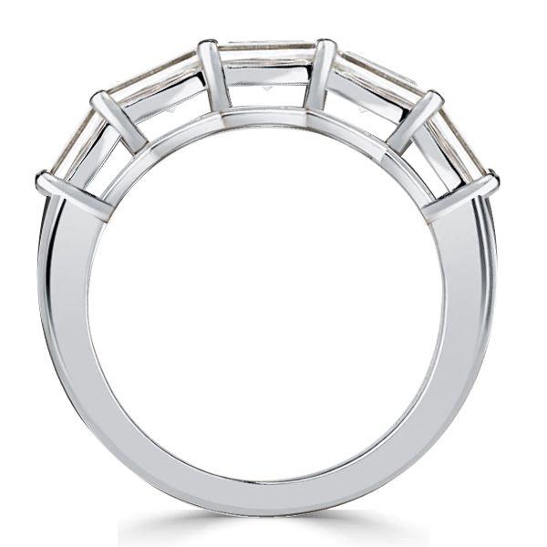 Baguette Bar Set Half Eternity Band - 925 Sterling Silver - 1.39 CT. TW.