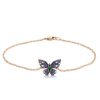 Butterfly Blue Sapphire Bracelet for Women - Sterling Silver