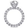 Eternity Pear Created White Sapphire Engagement Ring - 6.88 CT. TW. Sterling Silver