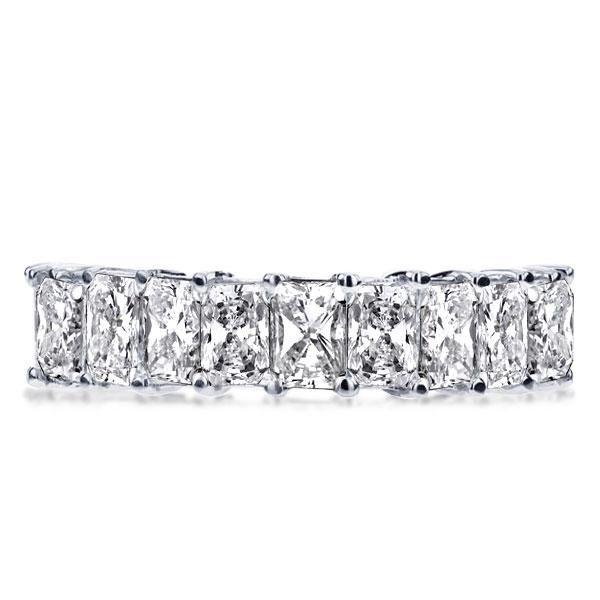 Eternity Created White Sapphire Wedding Band - 925 Sterling Silver Ring