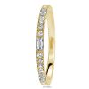 1.50 CT. TW. Half Eternity Baguette Wedding Band in 18K Gold Plated Sterling Silver