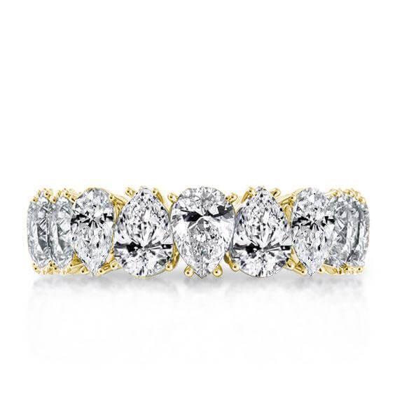 Stackable Wedding Band Set - 18K Gold Plated Sterling Silver - 14.75 CT. TW.