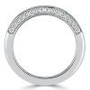 Channel Set Baguette Cut Wedding Band Ring in Sterling Silver