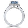 Pear Cut Halo Engagement Ring - 925 Sterling Silver, 3.40 CT Center Stone