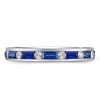 Eternity Sterling Silver Baguette & Round CZ Wedding Band - 2.95 CT. TW.