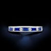 Eternity Sterling Silver Baguette & Round CZ Wedding Band - 2.95 CT. TW.