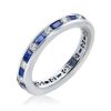 Eternity Sterling Silver Baguette & Round CZ Wedding Band - 2.95 CT. TW.