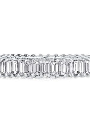 Baguette Eternity Wedding Band - Sterling Silver, 2.94 CT. TW.