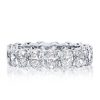 Eternity Oval Cut Wedding Band - 925 Sterling Silver, 3.75CT. TW