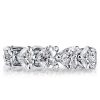 Eternity Heart Created White Sapphire Wedding Band in 925 Sterling Silver